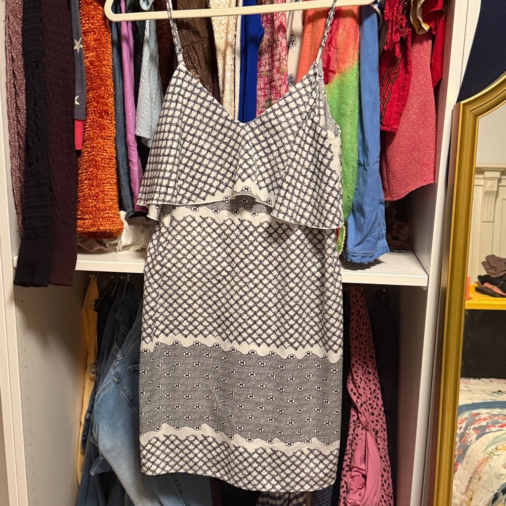 Peppermint Black and White Patterned Top